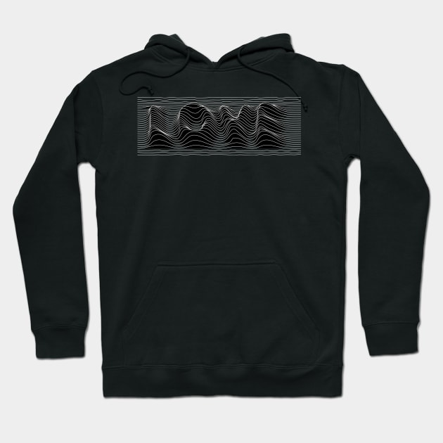 Love Lines Design Hoodie by lkn